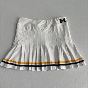 Smith & Quinn Gwen Skirt Skort U of M Women's M White Tennis Michigan Sorority